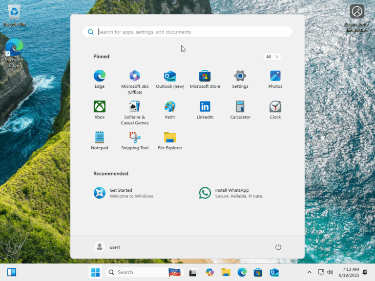 Windows 11 với giao diện mới.