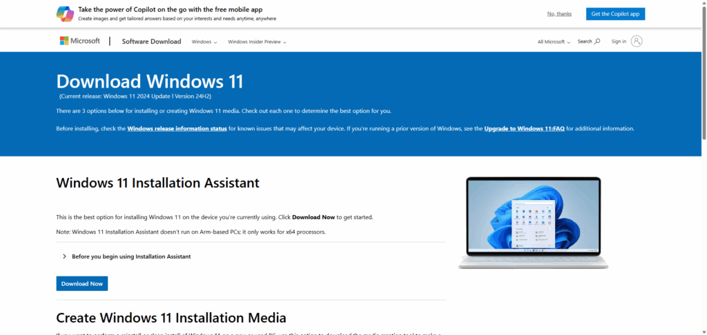 Tải Windows 11 ISO Chính Chủ Từ Microsoft