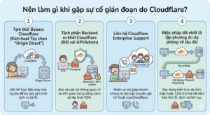 Làm gì khi gặp sự cố gián đoạn do Cloudflare?