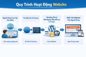 Quy trình hoạt động của Website