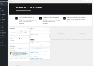 Giao diện Dashboard WordPress