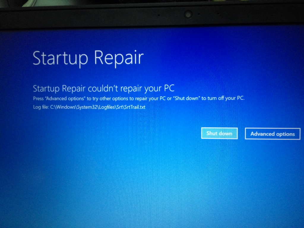 Lỗi Startup Repair