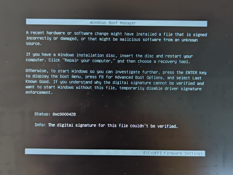 Lỗi khởi động Windows